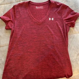 NWOT: Red/Maroon Women’s Under Armor Shirt